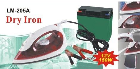 Ferro elétrico de 12V DC e ferro de borracha A solução definitiva de passar